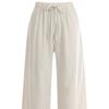 Shop   Women Linen Wide Pants Cool Banding Pants Sky Pic Wpt 11877
