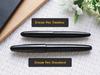 WANCHER Dream Pen Timeless Silkblack Short Mini Fountain Pen Jr. Cigar-Shaped (Medium Nib)