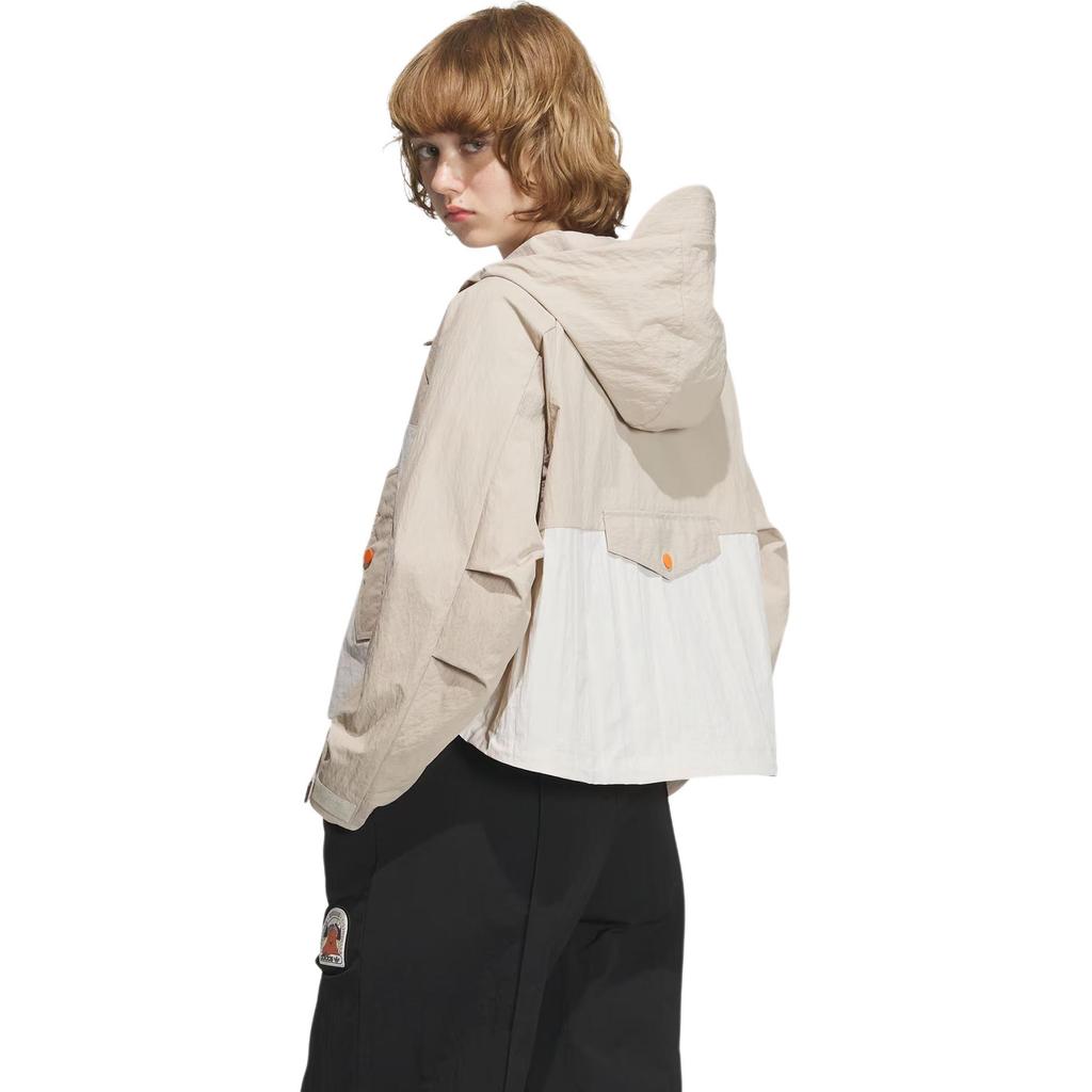 adidas Originals Adventure Jacket With Contrasting Panels Women Jackets Light-Khaki IU4817
