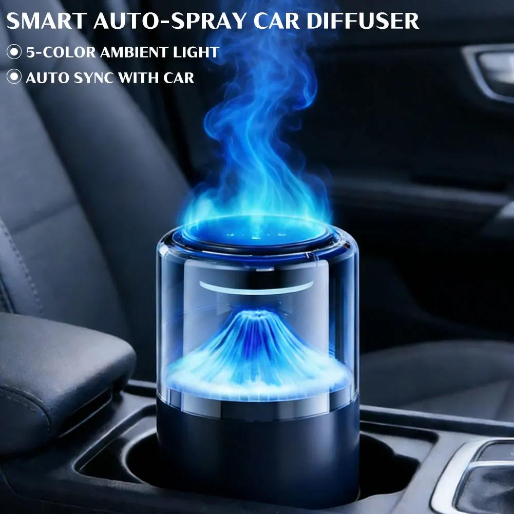Smart Car Air Freshener - Premium Automotive Fragrance Device with Cloud-View Atomization Filling The Car with Fragr Freshener