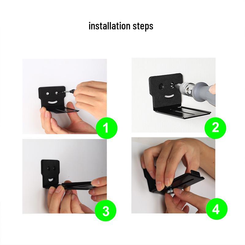 Carbon Steel Soundbar Wall Mount Shelf for TV and Monitor Speakers
