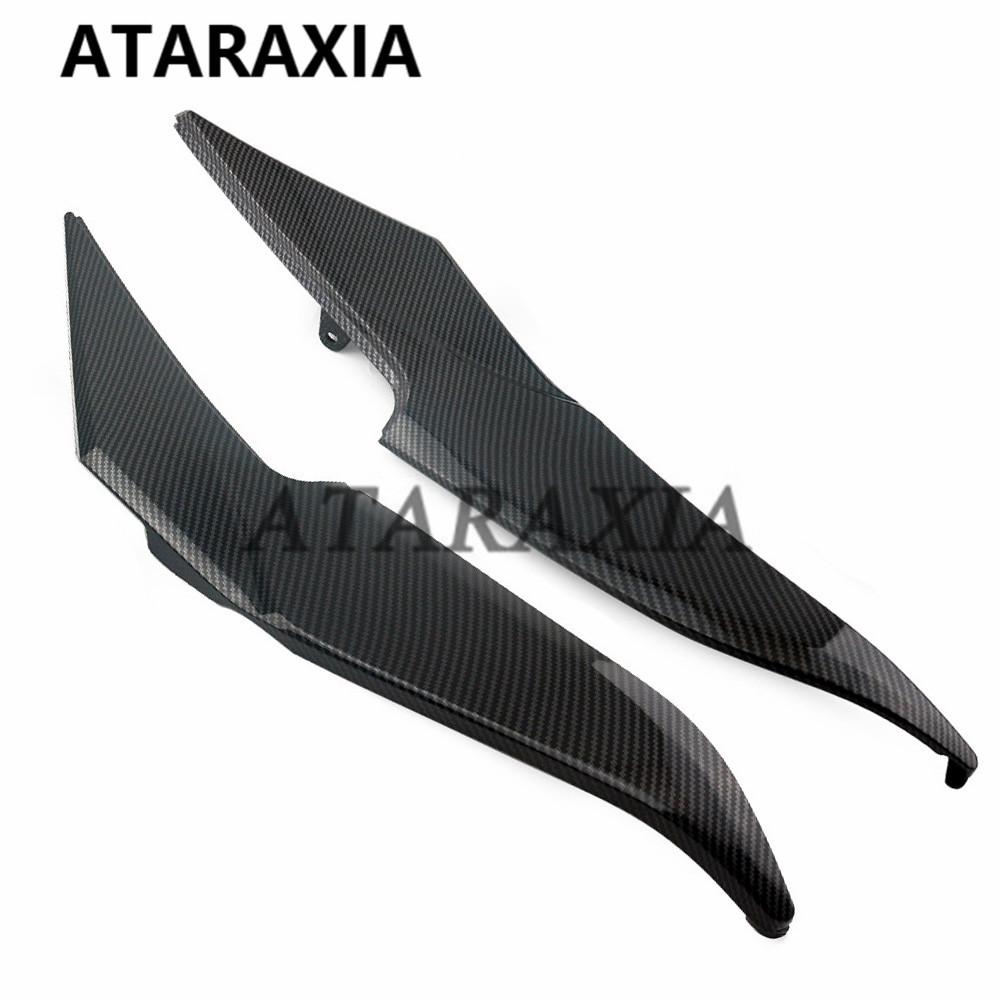 

Боковая крышка бака мотоцикла из углеродного волокна, панель обтекателя, обтекатель для Kawasaki ER6N ER6F ER6 EX650 2006 2007