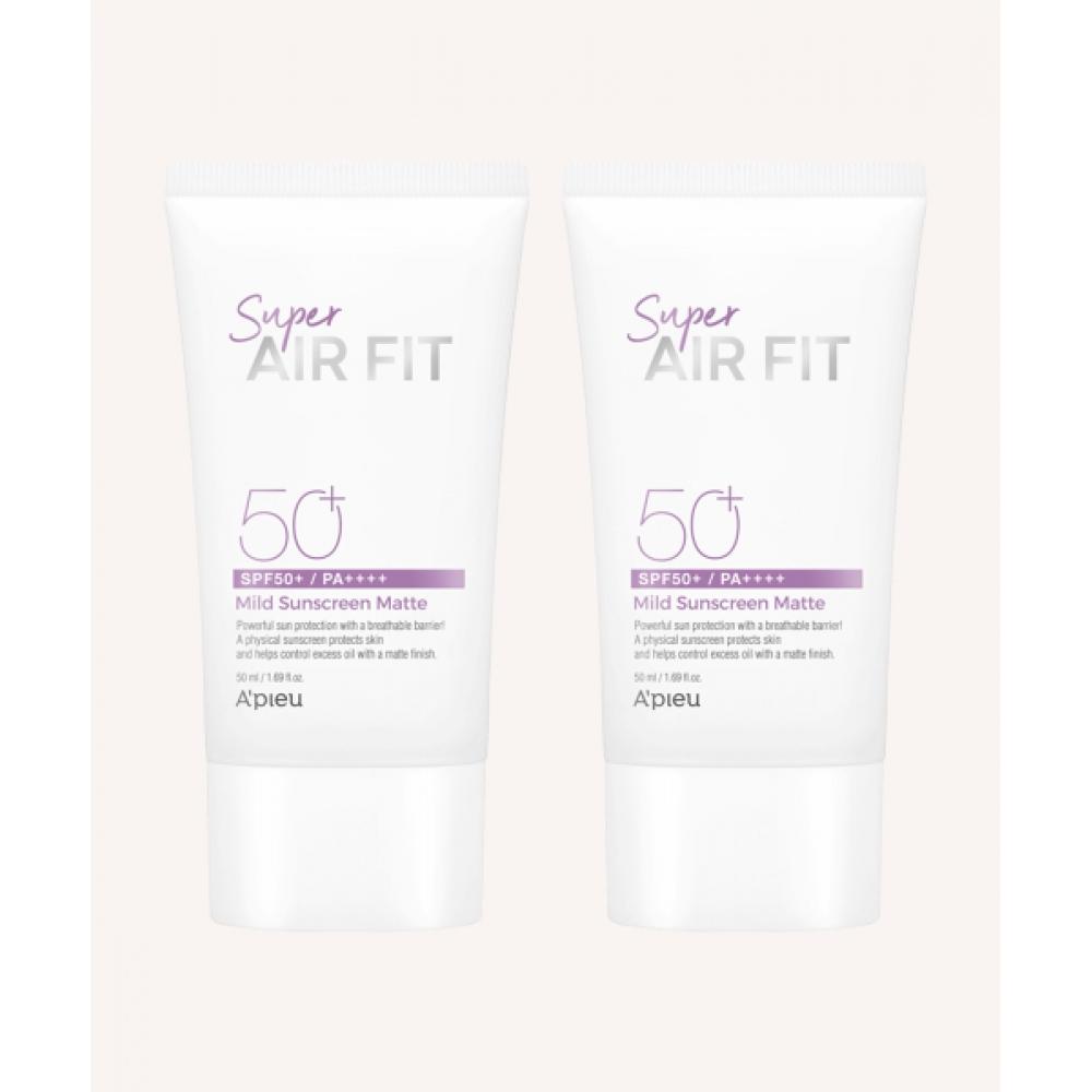 

Apieu 2 Pcs Super Air Fit Mild Sun Cream No Sebum Ex 50ml FREE