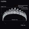 Wedding Bridal Tiaras Princess Crowns Trendy Cubic Zirconia Sweet 16 Cz Pageant Headpieces Zircon Party Prom Hair Accessories
