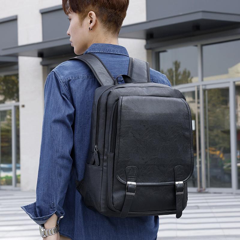 Nouveau Sac à Dos Homme Grande Capacité, Sac à Bandoulière de Voyage, Style Vintage Européen et Américain, Sac d'Affaires Multi-poches