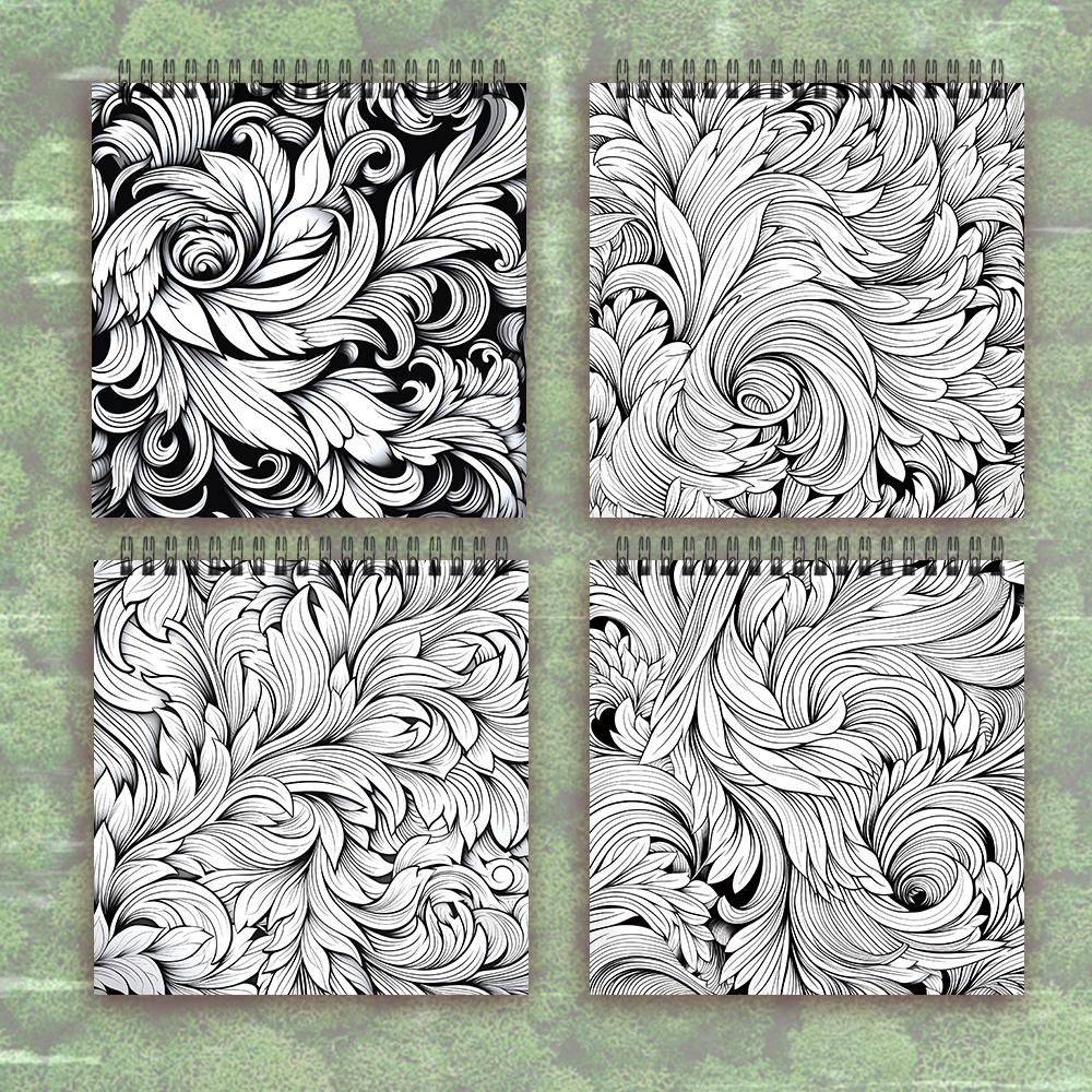 1pc, Mandala Colouring Book - 30 Sheet Adult Colouring Book, 8.3x 8.3 Inches, 100gsm Thick Paper, Birthday Gift, Holiday Gift