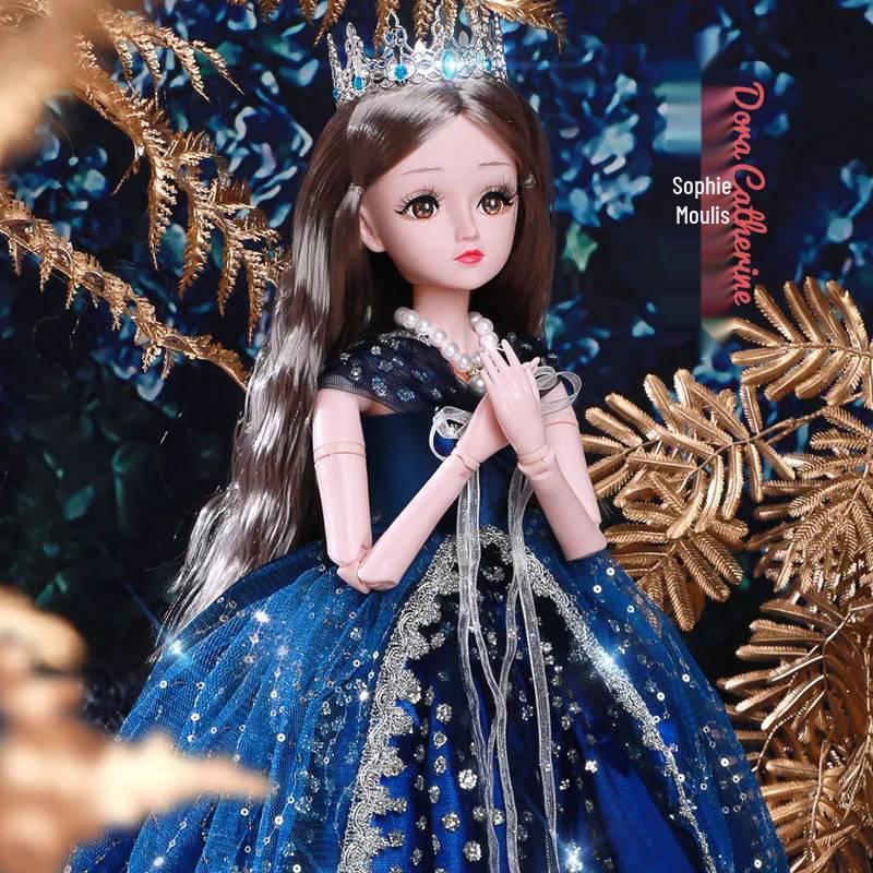 60cm Princess Dress-Up Doll Set for Girls - Perfect Birthday Gift