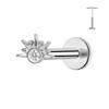 1PC G23 Titanium Heart Earring for Women Star Push-In Helix Tragus Rocket Cartilage Labret Stud Body Jewelry