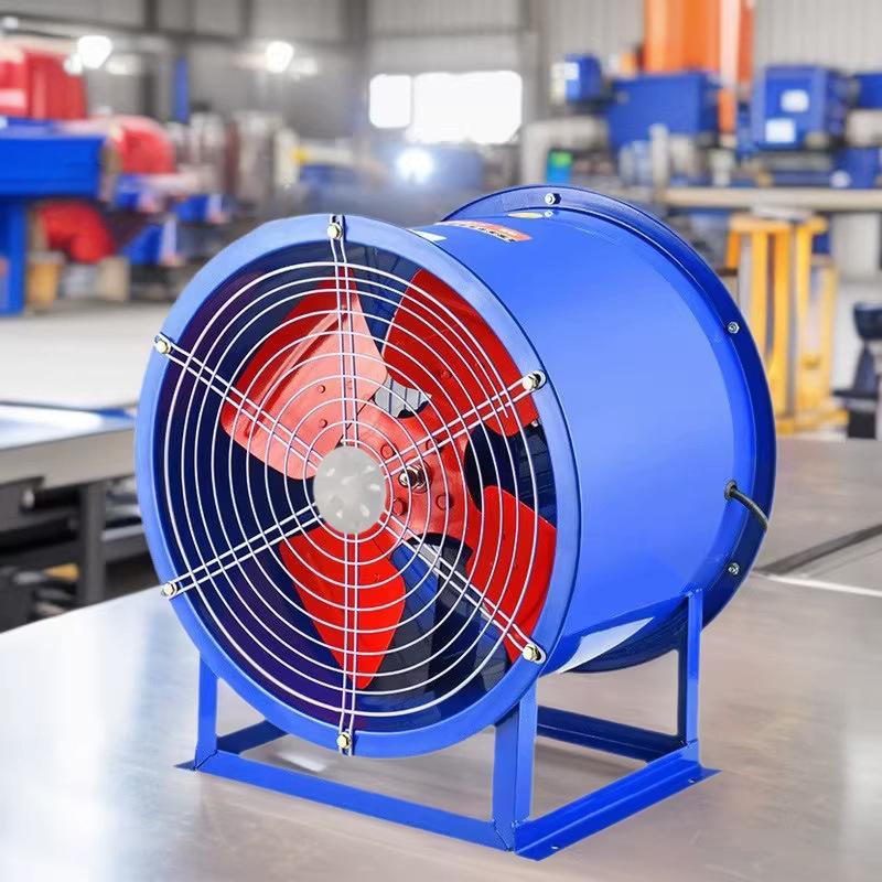 SF Low-Noise Fixed-Axis Flow Fan for Warehouse, Machine Shop, Plant, and School Ventilation