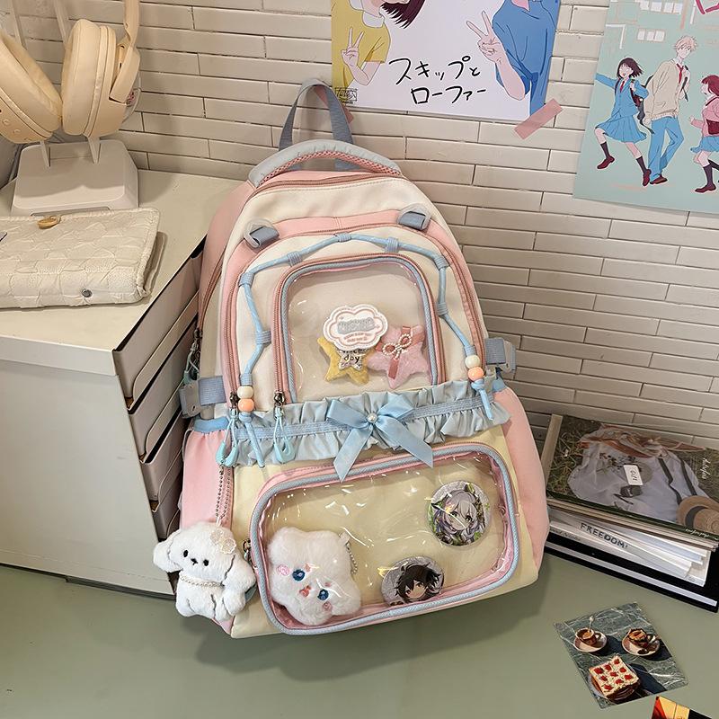 High School Students, Cute and Sweet Japanese Ba Chi Pain Bag, Large-capacity Backpack, Student Backpack Tide
