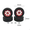 RC Car Wheels and Tires Bundle for MN128 1/12 Scale Vehicles