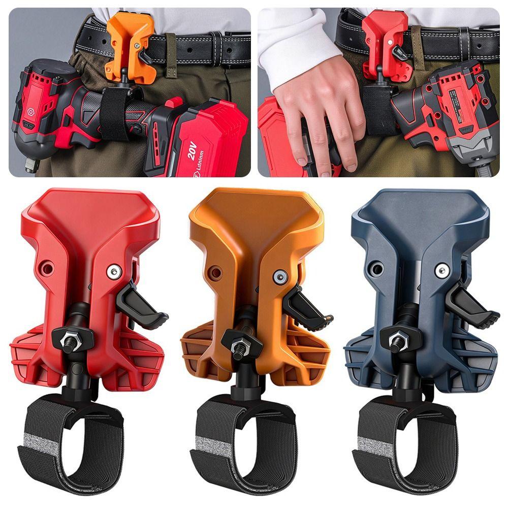 Self-locking Drill Holder Belt Clip High-hardness Quick-hook Tool Holder  Power Tool Usage
