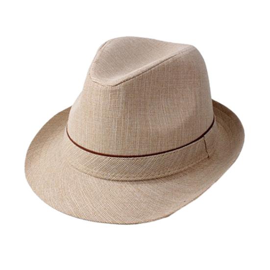 Sonnenhut mit breiter Krempe, atmungsaktiv, mit Löchern, Sommer-Jazzhut mit vollständiger Nackenabdeckung, Imitation Leinen, für Outdoor, Reisen, Radfahren