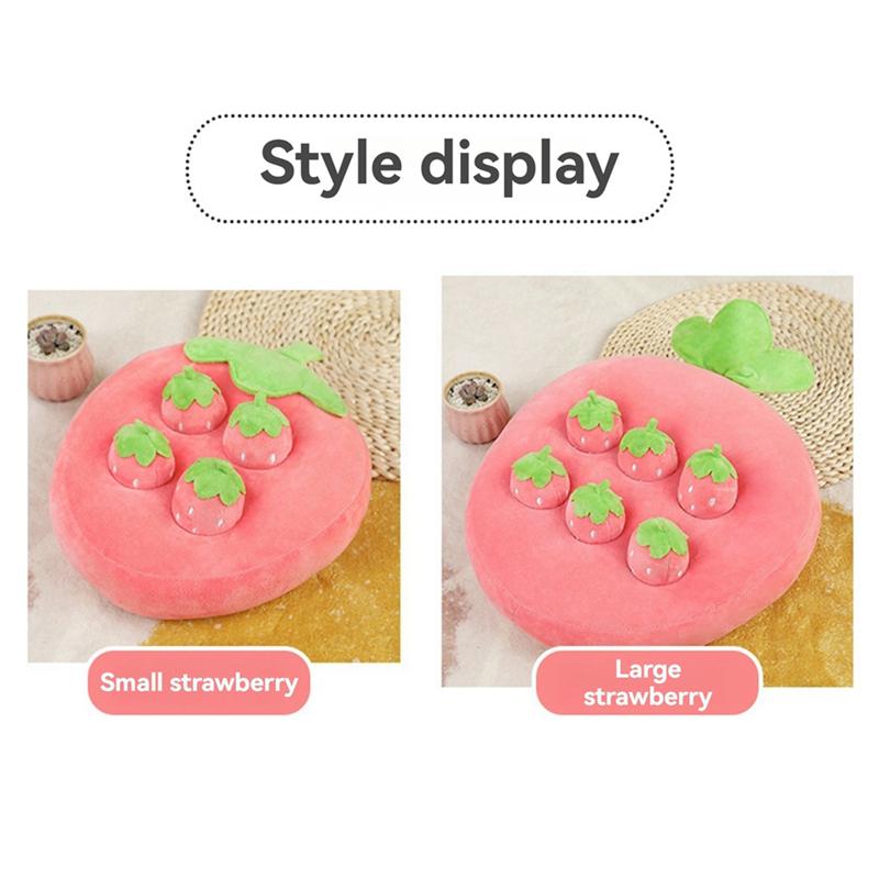 Good-Strawberry Plush Cartoon Happy Fruit Park Pillow Picking Strawberry