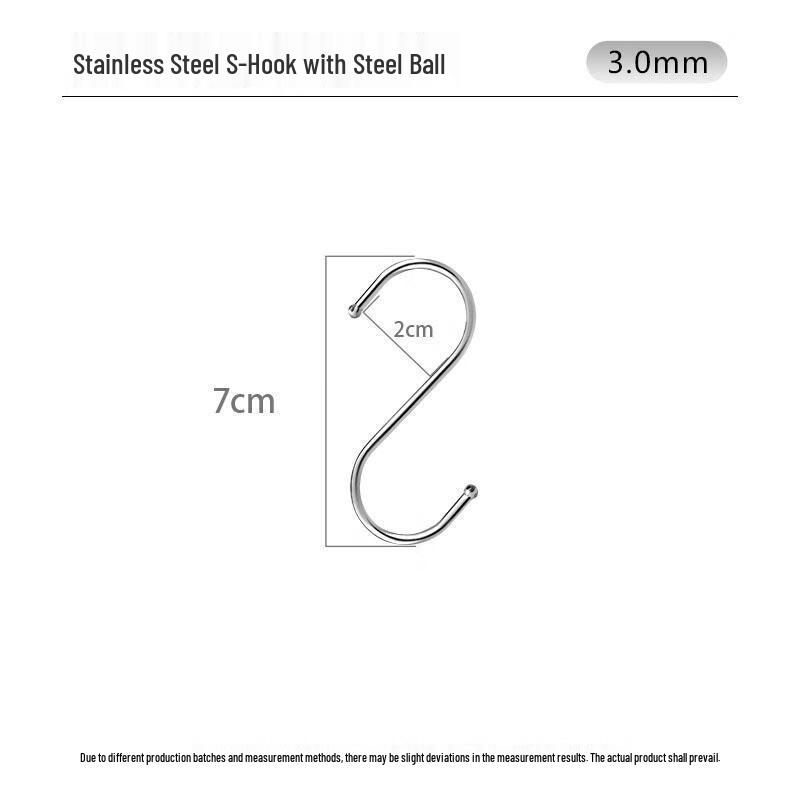 S-образные крючки из нержавеющей стали