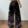 Women's Casual And Fashionable  Elastic Waist Loose Wide Leg Pants