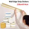 230cmX14cm Wall Trim Line Self-adhesive 3D Skirting Line Ceiling Decoration Strip  Home Decor