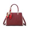 Red Ripple Wedding Bag Bridal Bag Women'S Bag Mom Bag Engagement Handbag Large Capacity Embossed