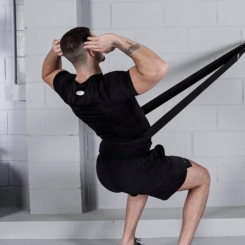Trainer Training Band Stretch Band Muscle Training Rubber Strong Exercise Dark Gray Size [TRNR] (Single/Maximum Strength) / S-M