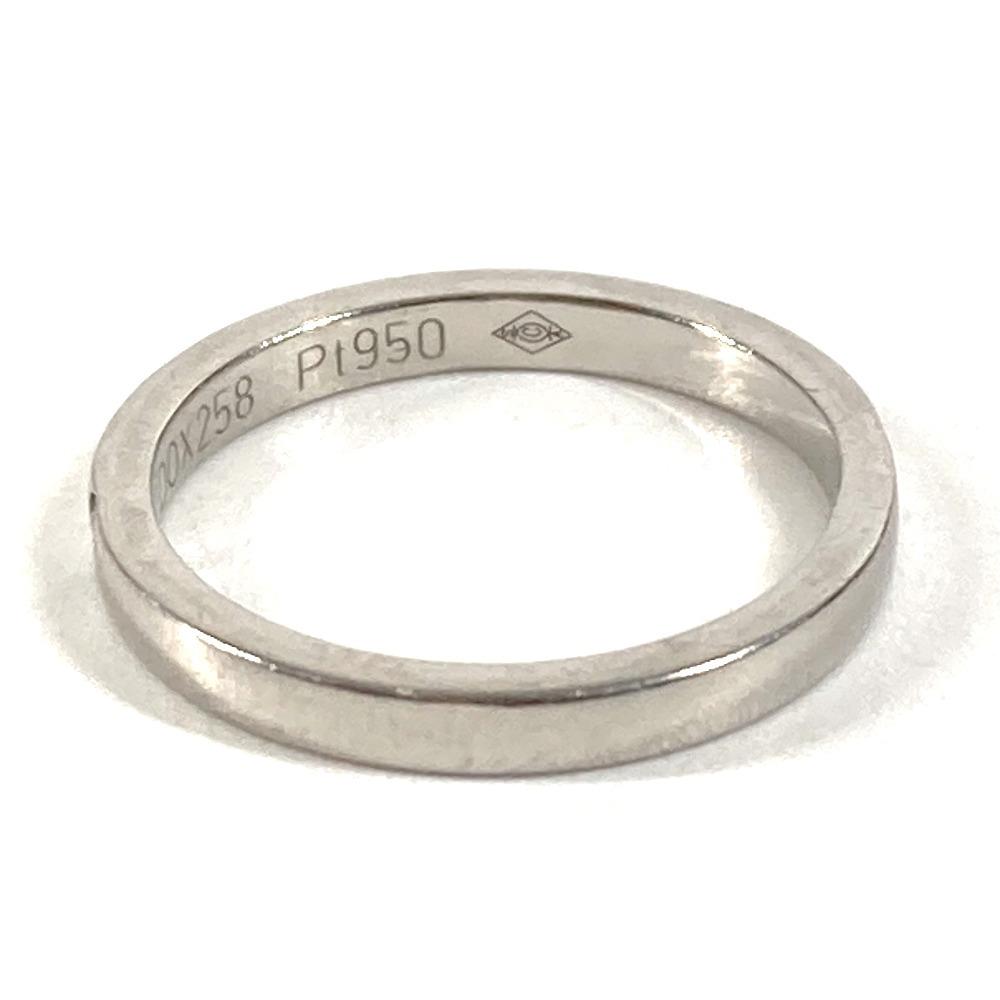 CARTIER 1P Diamond Accessories Jewelry Platinum Ring Pt950 Silver