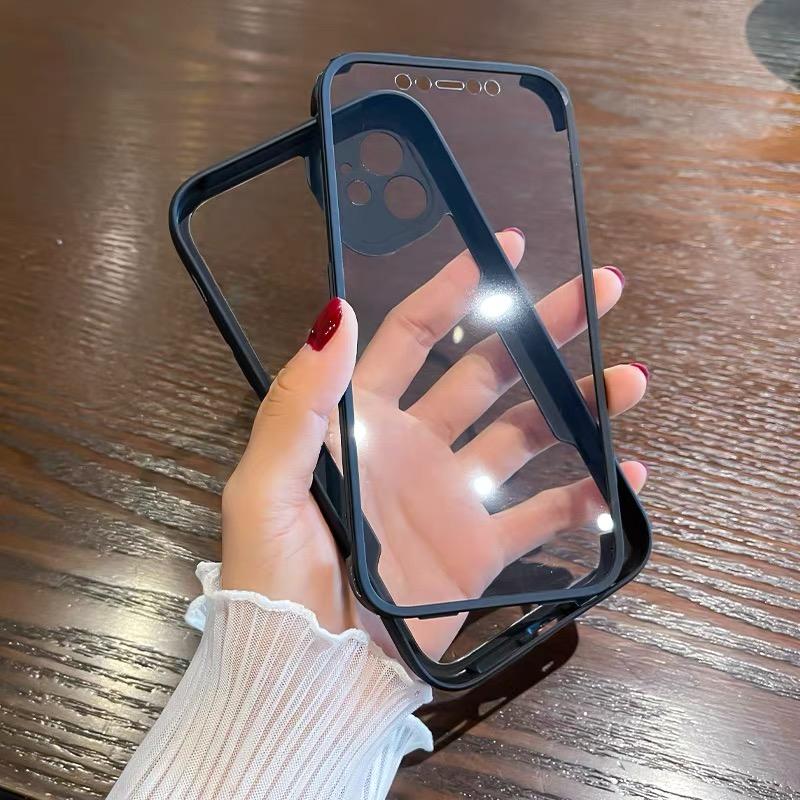 Luxury 360 Full Body Front+Back Case For iPhone 16 15 14 13 11 12 Pro Max XS X XR 7 8 Plus Silicone Bumper Shockproof Cover