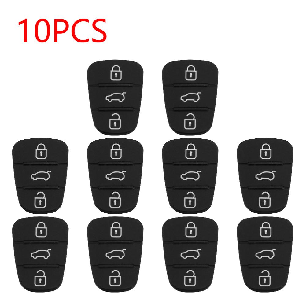 1/5/10PCS Replacement 3 Button Rubber Pad for i30/i35/iX20 Solaris Verna Flip Remote Car Key Shell Case Cover
