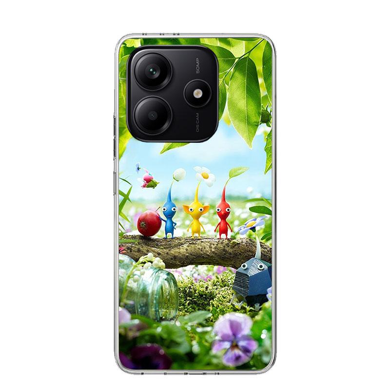 Game P-PikminS 4 Phone Case For Xiaomi Redmi Note 15 14 13 12S 12 Pro Plus 11S 11E 11 11T 10S 10 Art Soft Pattern Cover Redmi No