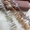 1String, Natural Freshwater Pearls, 8×20-9×25mm, Handmade Irregular Pearl Beads for Jewelry Making DIY, Cheapest Items Available 36cm