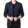 Men's Single Layer Zipper Jacket Baseball Jacket Business Casual Jacket Slim Windproof Jacket