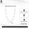 ORSA JEWELS 925 Sterling Silver Four Leaf Clover Choker Necklace With White Shell Ornament Neck Chain Jewelry Casual Wear GMN58