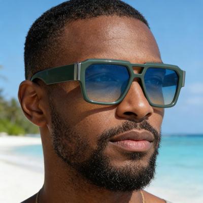 KAJILA 2026 Men's European Double Bridge Large Frame Sunglasses