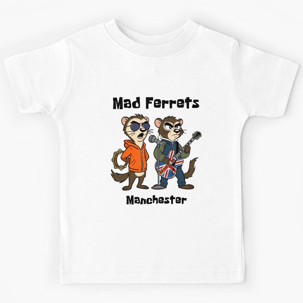 Liam and Noel Mad Ferrets Manchester Britpop Kids T-Shirt 110