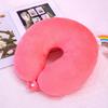 U-Shaped Travel Neck Pillow - Portable Car Support, Multi-Color Options, PP Cotton Comfort