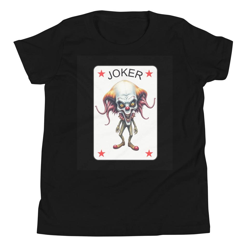 Alien Court Jester Clown Playing Card Costume Kids Adults Youth T-Shirt
