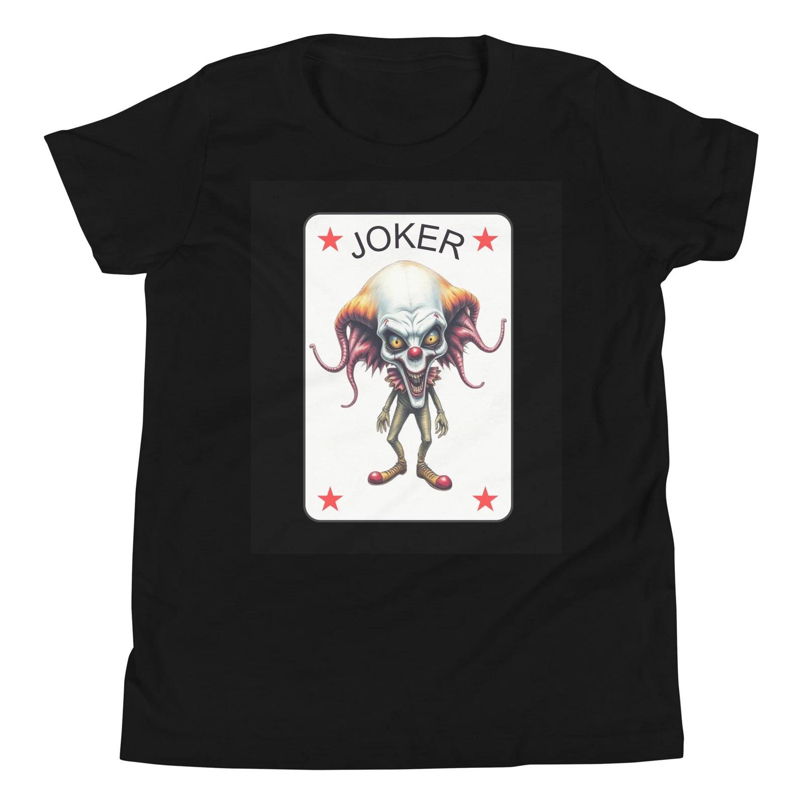 Alien Court Jester Clown Playing Card Costume Kids Adults Youth T-Shirt 100
