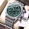 Luxury Business Men's Watch Stainless Steel Chronograph Date Sport Quartz Man Clock Waterproof Luminous Military Watches For Men