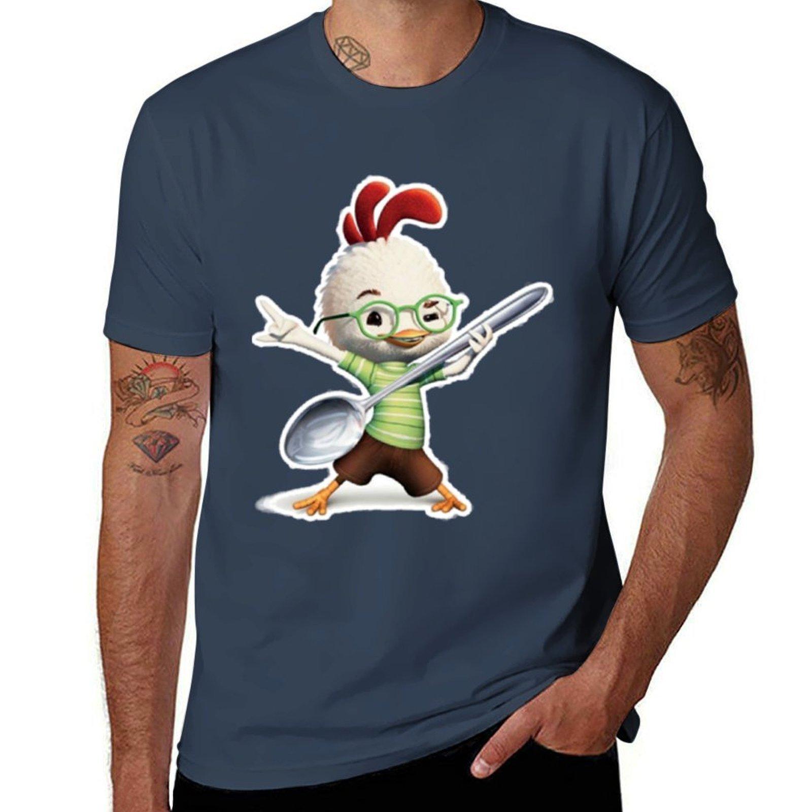 Chicken Little Dancing TShirt Work Wear Breathable Tee S