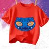 Summer Vintage KPop Demon Hunters Pet Tiger Cartoon Children T-Shirt Anime Short Sleeve Girl Boy Tee Shirt Cute Tops Kid Clothes