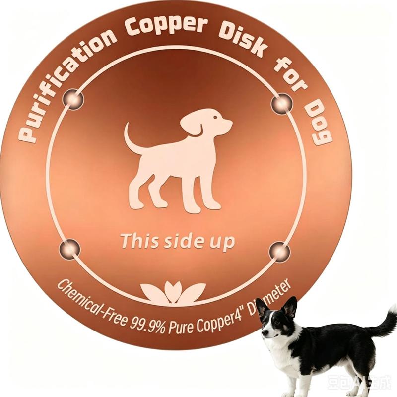 10CM Bird Bath Copper Disk Purification Tray Metal Cleaner Disks Feeder Accessories for Cats Dog Cow Horses Chicken Water Bowl
