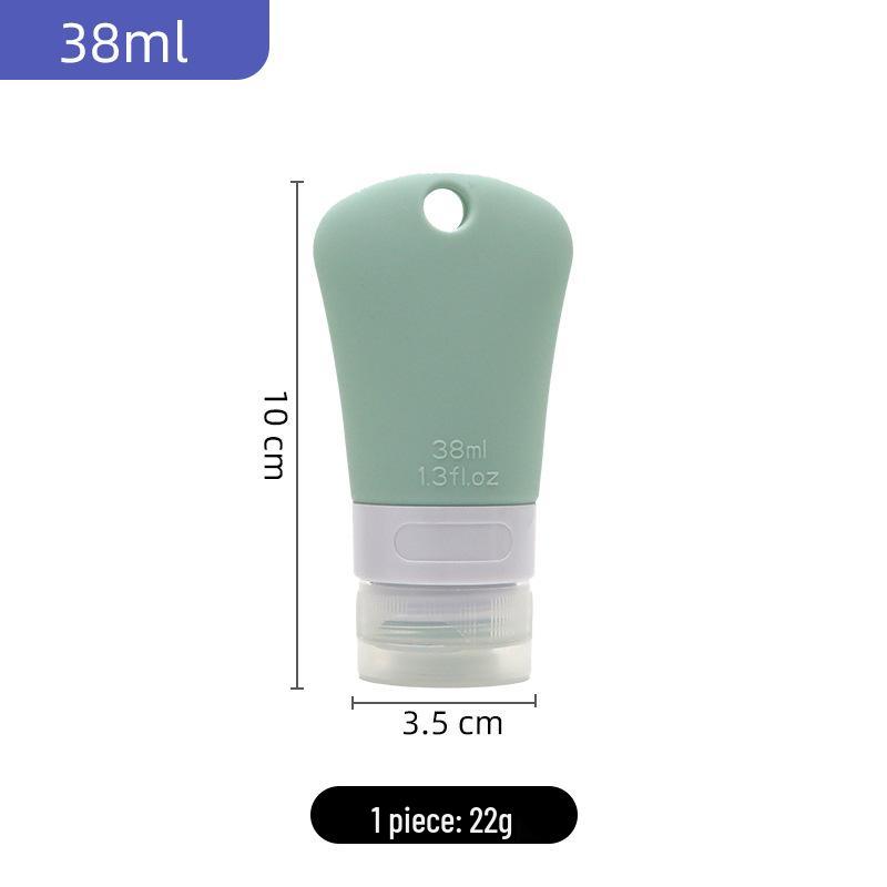 Tragbare Nachfüllbare Silikon-Reiseflasche mit großem Fassungsvermögen und Aufhängeloch