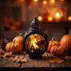 Halloween LED Lantern Electronic Candle Light Battery Operated Tabletop Night Light Pumpkin Design Party Decoration Indoor Outdoor Use