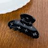 Rhinestone Transparent Acetate Hair Claw Butterfly Rhinestone Hair Claw  Streetwear