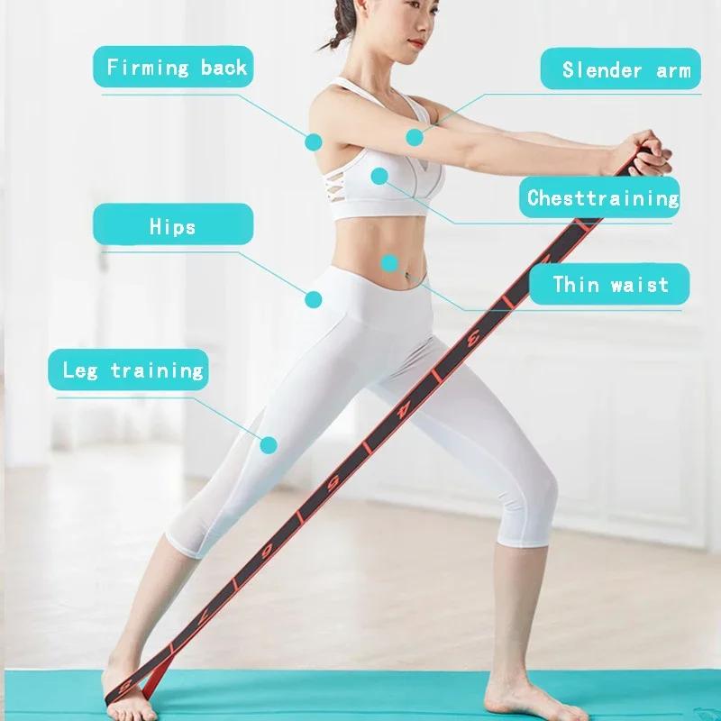 Yoga Dance Digital Elastic Bands Latin Ballet Digital Back Stretch Exercise Fitness Soft Natural Latex Silk Home Gym Multistage