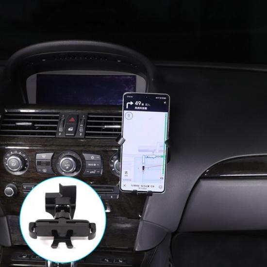 Support de téléphone pour console centrale Clip de fixation Pour BMW Série 6 E63 E64 2004-2009