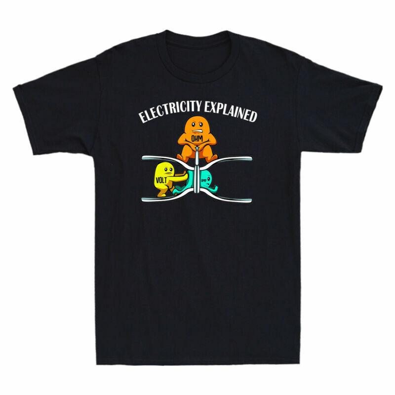 TShirt Shirt Ohm Amp Volt Electricity Electricity Funny Physics Nerd Explained S