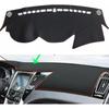 Leather Car Dashboard Dash Cover Pretector Mat Black Compatible with Hyundai Sonata 2011 2012 2013 2014