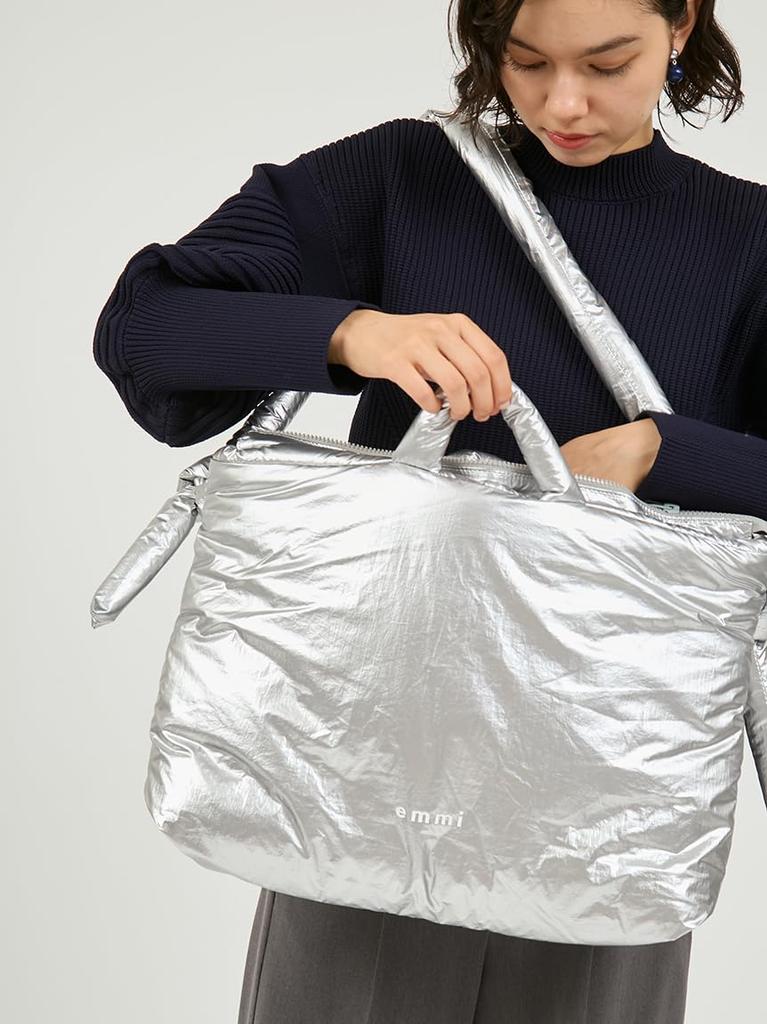 Nylon Padding Bag 13WGB261305 SLV Free Size [Emi] Women's