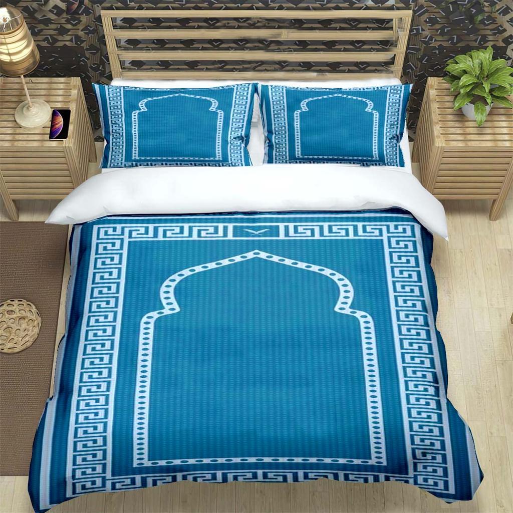 Fashion Muslim Prayer  Print Bedding Sets Bed Supplies Set Duvet Cover Bed Comforter Set Bedding Set Luxury Gift