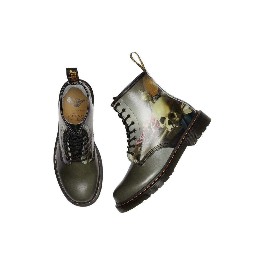 THE NATIONAL GALLERY X Dr.Martens Bekväma Korta Stridsstövlar med Rund Tå Herrbrun 32123649