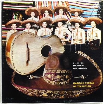 LP Record MARIACHI VARGAS DE TECALITLÁN - El Mejor Mariachi Del Mundo MKLS1156 RCA 1958 Mexico Latin Used